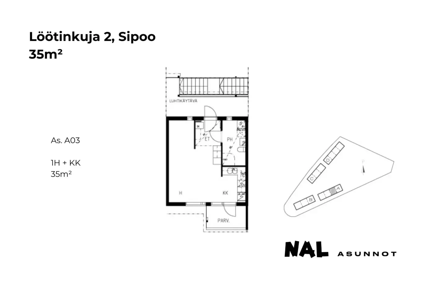 Löötinkuja 2, A03, 35m2